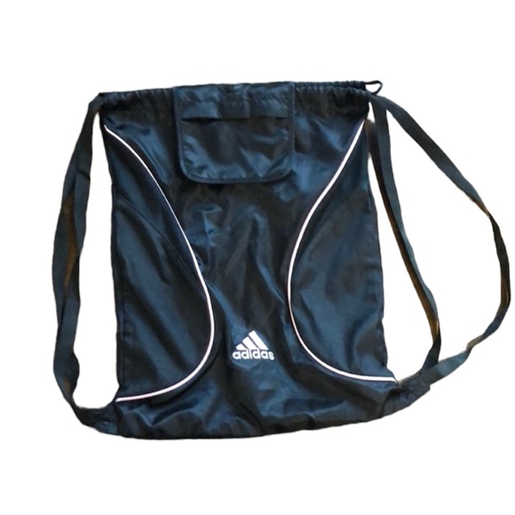 Adidas Black Drawstring Cinch Backpack - Picture 2 of 6
